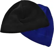 [TOVINANNA] 2pcs Warm Winter Fleece Hat Watch Cap for Men and Women Windproof Skull Cap Beanie for Cycling and Running Breathable Headgear