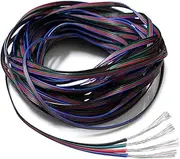 EvZ 22AWG 4pin LED Electric Wire 22 Gauge 590m 1Roll Conductor Extension Cable Line Cord for RGB LED Strip 5050 3528