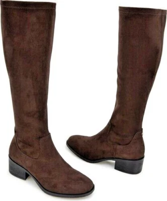 NWT Kenneth Cole Women's Zipp Up "Stanford" Tall Boots Brown Size 8 US