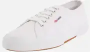 Superga Women's 2750 Cotu Classic Sneaker White Lace Up Shoes Size 5 Women