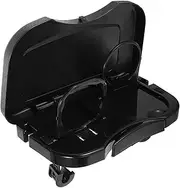 HEALEEP Car Backseat Cup Holder Folding Tray Portable Auto Dining Table Easy Install Non Slip Surface Stylish Car Organizer for Drinks Snacks