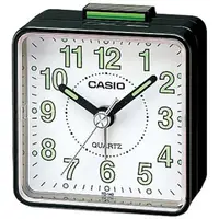 在飛比找PChome24h購物優惠-【CASIO 】桌上型指針鬧鐘(白面黑殼)