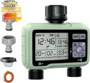 Dual Outlet Garden Hose Water Timer Digital Irrigation Controller Smart Sprinkle