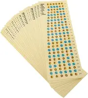 LALADEFIEE Guitar Fretboard Stickers 20pcs Scale Decals Self-stick Notes for Learning Guitar Notes