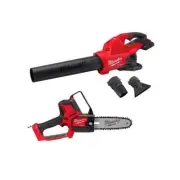 Milwaukee Handheld Blower Dual Battery + Hatchet Pruning Saw 18V Li-Ion Cordless