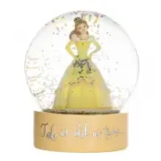 NEW Disney Princess Belle Snow Globe Christmas Beauty & Beast Home Decor Gift!