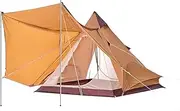 Family Camping Tent Large Double Layer Pyramid Tent Camping Mongolian Yurt Tent for Picnic Festival
