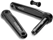 Bike Crankset, Road Bike Hollow Integrated Crank Arm Set 165/170mm GXP Left Right Bicycle Crank Arms 7075-T6 Aluminum Alloy Crankset with BB