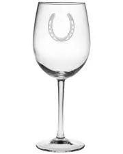 Susquehanna Glass "Horseshoe" Set of Four 19oz Wine Glasses