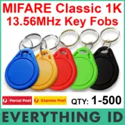 MIFARE CLASSIC 1K S50 HF KEY TAG FOB NFC IC PROX CHIP TAG CARD SWIPE TOUCH FOBS