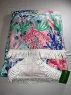Lilly Pulitzer NWT 64” Circa Beach Towel Bennet Blue Celestial Seas