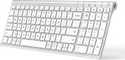BK10 Bluetooth 5.1 Keyboard – Full-Size Wireless Multi-Device with Number Pad, R