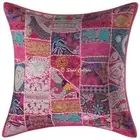 Traditional Cushion Cover 60 x 60 cm Patchwork Cotton Abstract Throw Pillow Case