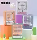 Mini Portable Desk Fan Cooling USB Air Conditioner Humidifier Cooler 3 Speed AU