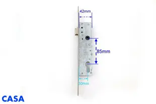 CASA 通風門水平連體鎖 30mm 單鎖匣 平鎖 孔距:26.5cm