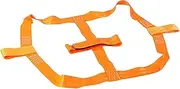 Motorcycle Rear Wheel Transport Tie Down Strap, Tire Transport Harness Unil Cargo Strap for Motorcycles Motocross Bikes Easy to Install, Orange