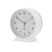 One Six Eight London Hayley Round Alarm Clock White