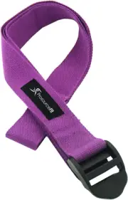 Prosource Durable Cotton Cinch Buckle Yoga Strap for Stretching & Flexibility