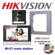 Hikvision Intercom Door Camera Video WiFi Room Station Gen2 IP Surface Mount Kit
