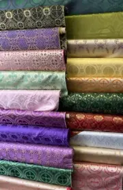 Liturgical Brocade 58” Wide Variety Of Color , Metallic Or None Metallic