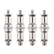 4 Pcs Light Stand Adapter Male to Threaded Screw Camera Equipment