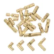 16Pcs Invisible Brass Barrel Hinge, 17/19/25/30x5mm Concealed Hinges