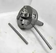 4 jaw Self Centering Mini Lathe Chuck 65mm With MT 2 Shank Arbor Premium