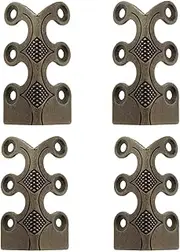 Brass Corner Protectors, Antique Trim Edge Corner Protectors, Edge Safety Guard Protectors, Elegant Brass skirting Corner vanities, skirting Boards, Tables (Bronze, 4PCS)