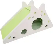 Small Hamster House, Hamster Toys for Syrian Hamster, House Gerbil Exercise Toys Hamster Slide Toy Cage for Syrian Hamster, Gerbil and Lemmings, Hamster Ladder - Hamster Toys for Syrian Hamster,House