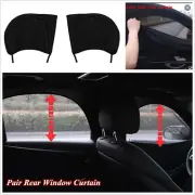 Double Layer w/Zipper Auto Car Rear Side Window Sunshade Sun Visor Cover Curtain (for: Volvo)