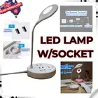 LED Adjustable Study Reading Light USB Socket Phone Charger Table Desk Lamp