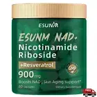 Nicotinamide Riboside 900mg - Resveratrol, NAD+ Booster, Skin, Energy,Focus-