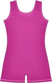 [GAIGEO] Toddler Gymnastics Leotards for Girls Medium Violet Red Ballet Outfit with Shorts Camisole Unitards 2-3t