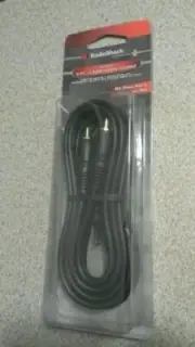 RadioShack 6-FT Shielded Audio Y-Cable RCA Male -Dual RCA Male New 4202539 Gold