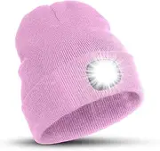 [TYGA STORE] LED Beanie Hat - Waterproof Winter Running Hat with 4 Bright LED Lights - Rechargeable USB Torch - Perfect Gifts for Women, Presents for Women, Men, Dad, Unisex