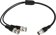 SING F LTD BNC Coaxial Y Splitter Cable BNC Female to Dual BNC Male Adapter Cable for CCTV System Radio Modem Camera Total Length 40cm BNC Splitter 2 in 1 Out Coax Jumper Cable