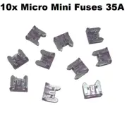 10x 35 AMP Micro Mini Car Fuse Blade Truck Auto 35A Automotive Low Profile Fuses