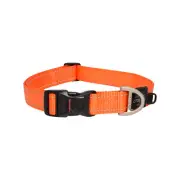 Rogz Classic Lockable Reflective Dog Collar Orange XL