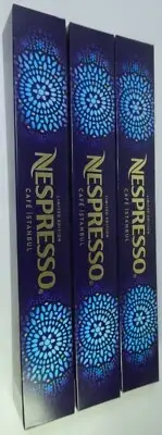 Nespresso 3 Sleeves Istanbul Limited Coffee Espresso Original Line OL Pods,Read