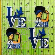3" Set of 4 Zeta Iron on/Sew on Patch, Embroidered Patch