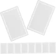 DIYEAH Custom Cards for Business 10pcs Sublimation Blanks Bulk Aluminum Double Sides Name Cards Smooth Edges