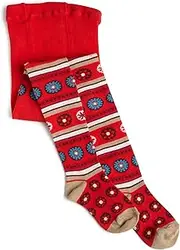 [Jefferies Socks] Little Girls' Flower Burst Tights
