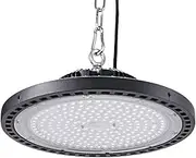 Leier UFO LED High Bay Lights 6000K 150W 15000LM LED Shop Light Lamp, Wall Ceiling Corner Lighting for Industrial Workshop Warehouse Gym, Energy Saving Cooling Design