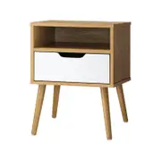 Oikiture Bedside Table Drawers Side Tables