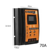 Dual-usb Dc12/24v 70a Mppt Solar Panel Charge Controller Battery Regulator