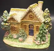 Enamel Painted ~Spring Home~ Trinket Box Decorated with Austrian Crystals