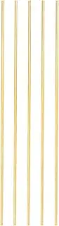 uxcell 5 Pcs Brass Round Rod, 2.5mm x 10" Lathe Bar Stock H62 Brass Round Stock for DIY Craft Making Hardware Novelty Model Car Plane Boat Ship, Copper