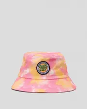 [Santa Cruz] Santa Cruz Women's Mfg Retro Dot Bucket Hat in Ginger Tie Dye One Size Ginger Tie Dye