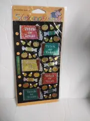 Trick or Treat RARE Stickers Brand New Package Unopened Stickepotamus scrapbook