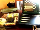 Miniature Game Set Chess,Cribbage,Back Gammon,Dominos,Poker,with case